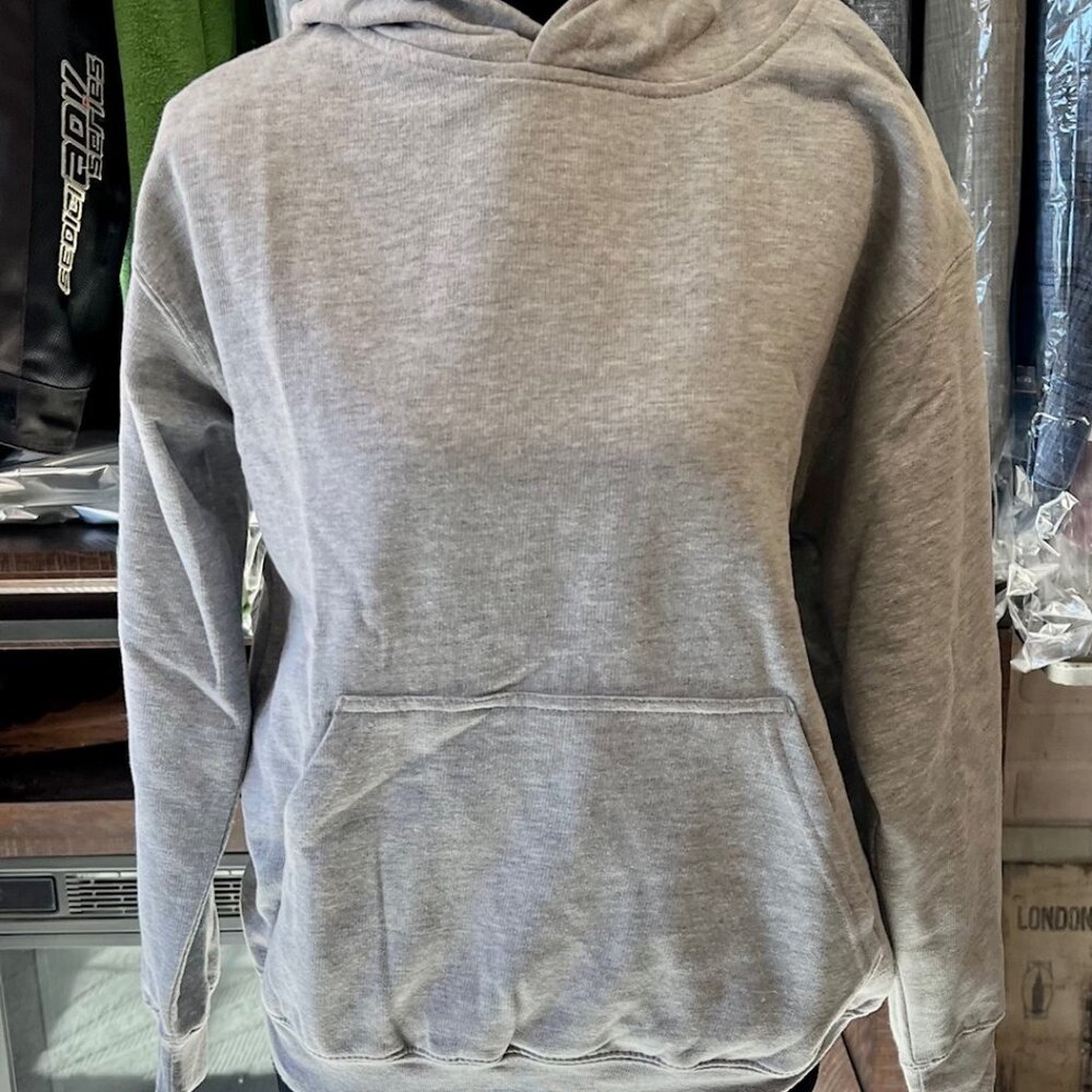 Marky G Apparel Grey Kangaroo Pockets Cotton/Poly Hoodie Size Youth Large NWT